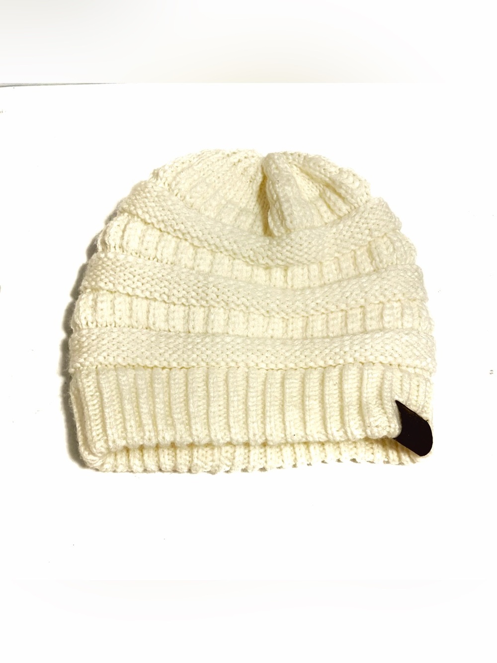 C.C Cream Cable Knit Beanie